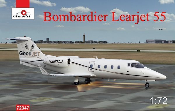 Amodel 1/72 Bombardier Learjet 55 Plastic Model Kit [72347]