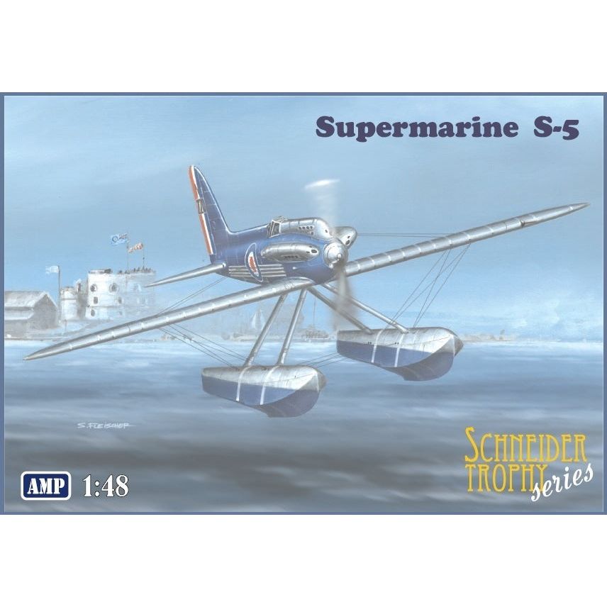 AMP 1/48 Supermarine S-5 float plane Schneider Tr Plastic Model Kit [48009]