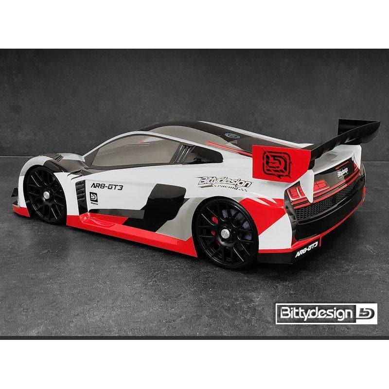 BITTYDESIGN AR8-GT3 1/8 GT Clear Body 325mm, Short Wheelbase (SWB), 1mm Thick Light Weight