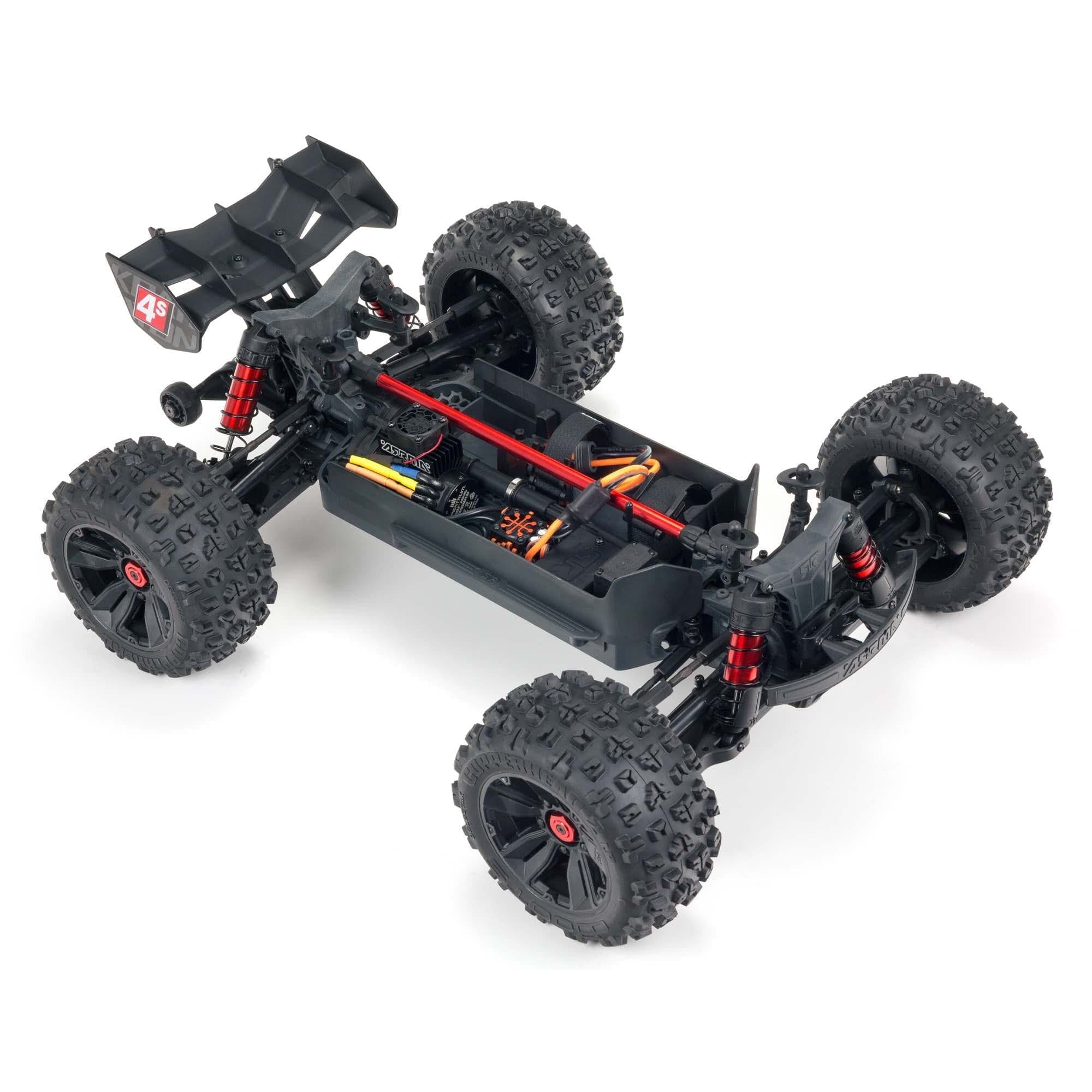 ARRMA Kraton 4X4 BLX 4S Brushless Speed Monster Truck RTR, Black/Blue