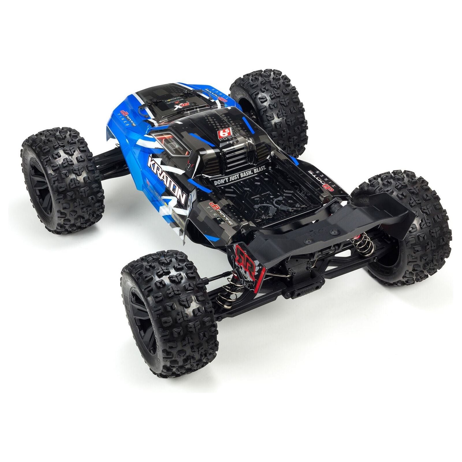 ARRMA 1/8 KRATON 6S V5 4X4 BLX Speed Monster Truck with Spektrum Firma RTR, Blue