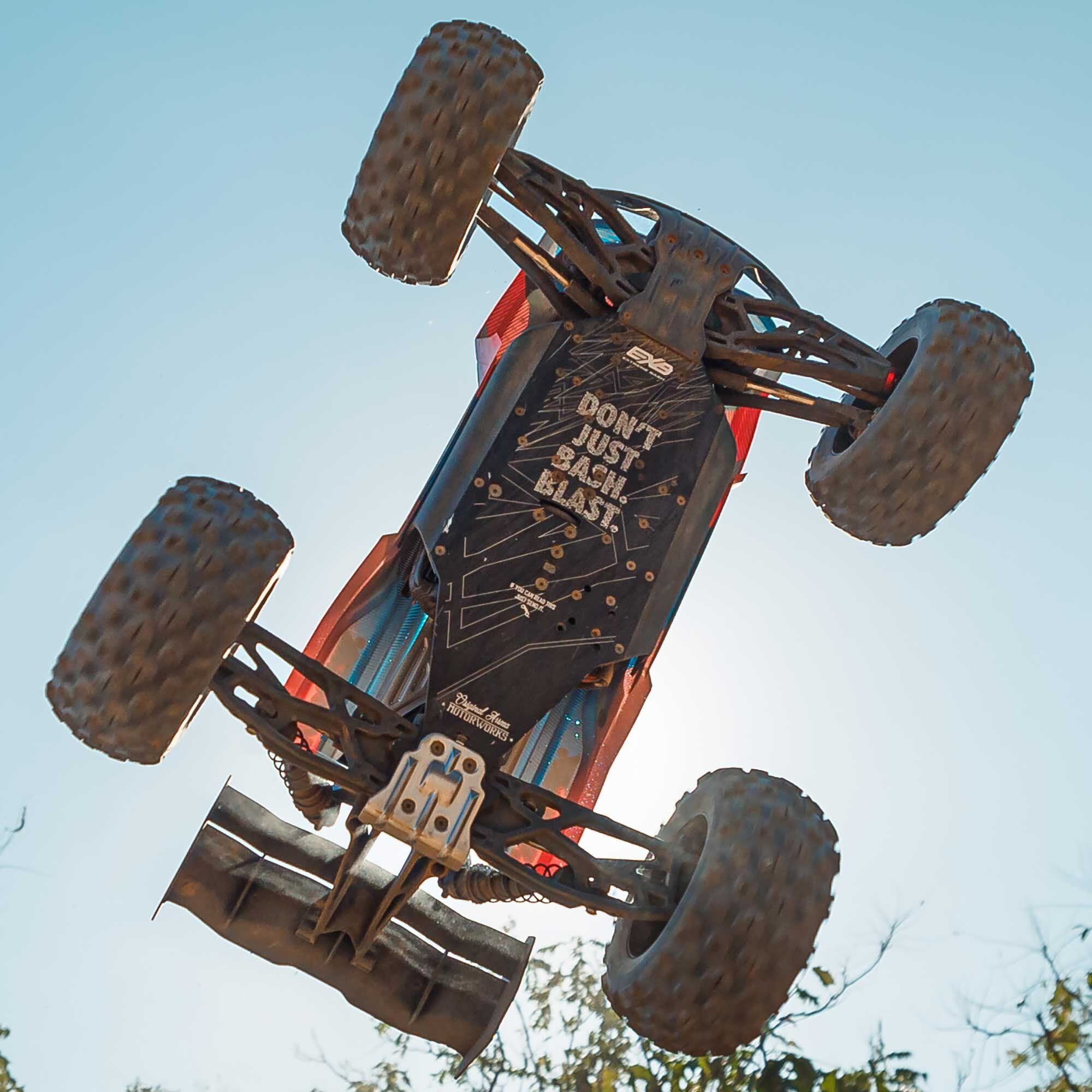 Arrma Kraton 6S BLX 4X4 1/8 Speed Monster Truck, RTR, Orange/Blue