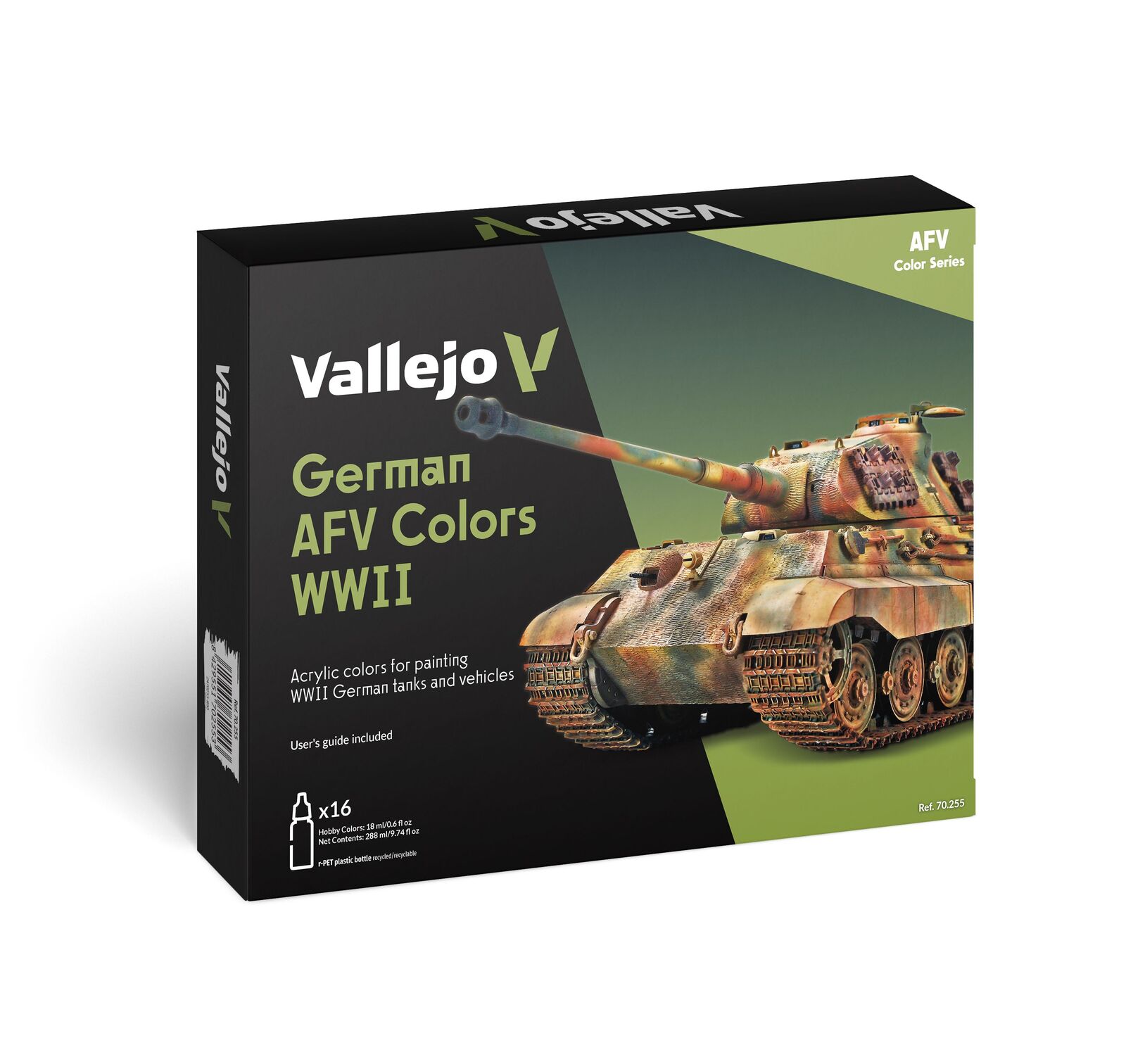 Vallejo Model Colour: German AFV Colors WWII (16 Colours) Acrylic Paint Set