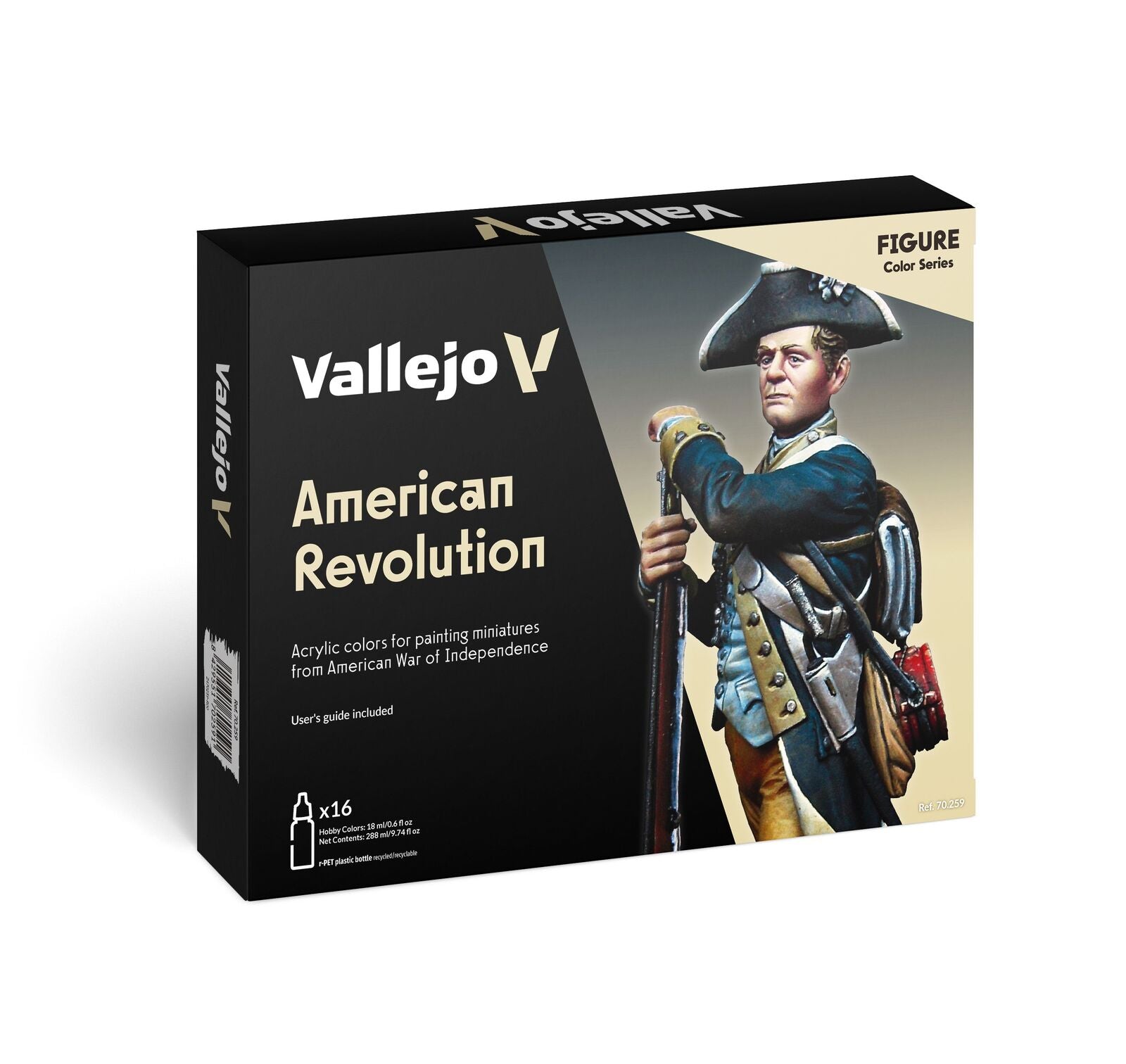 Vallejo Model Colour: American Revolution (16 Colours) Acrylic Paint Set