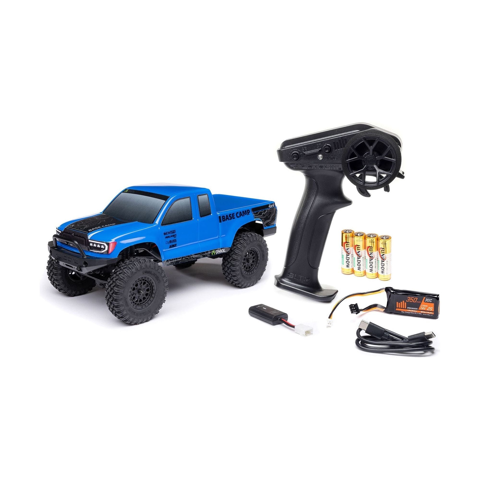 Axial SCX24 Base Camp 1/24 Rock Crawler, RTR, Blue