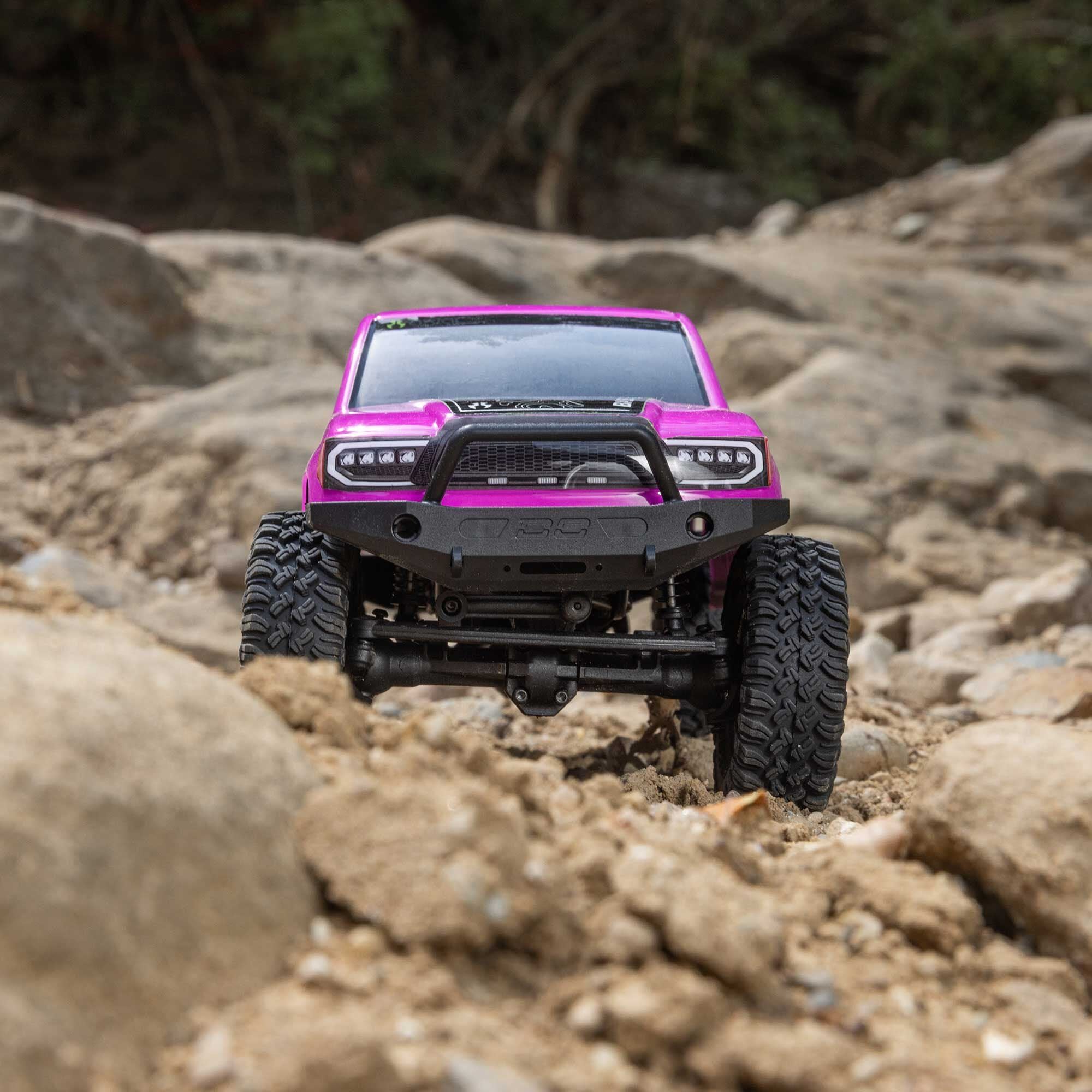 Axial SCX24 Base Camp 1/24 Rock Crawler, RTR, Pink