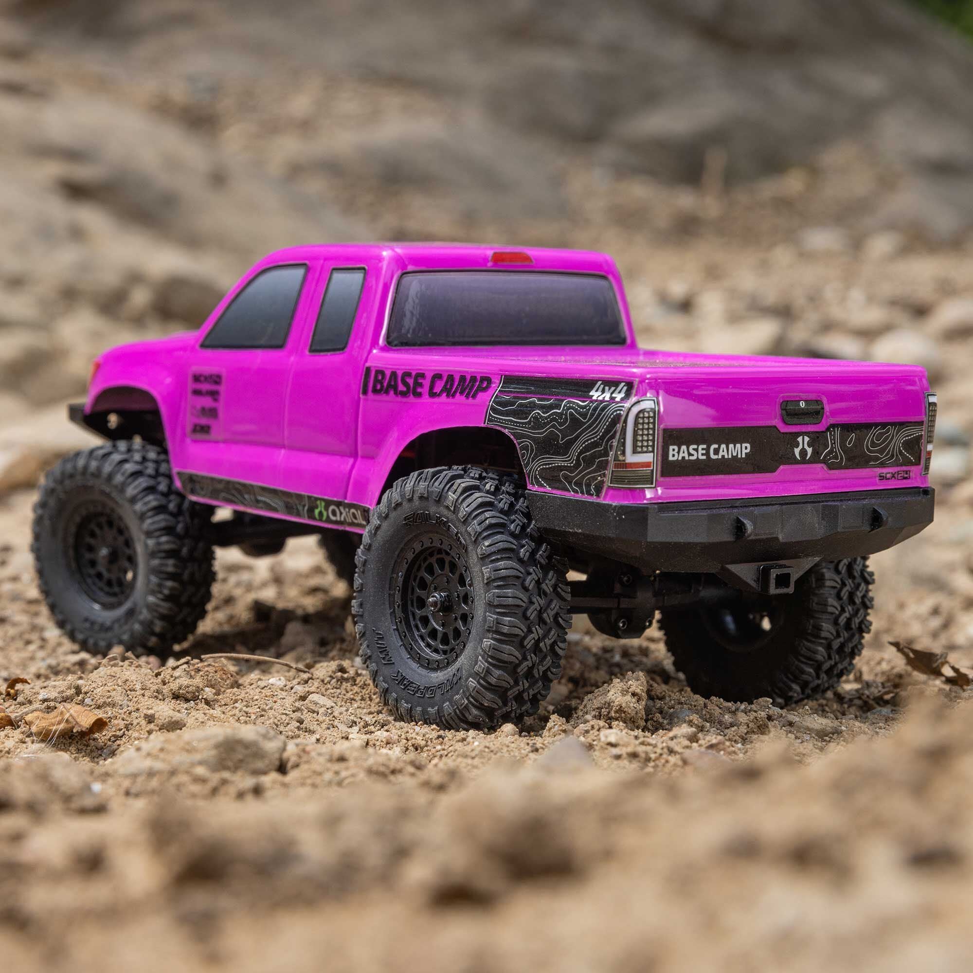 Axial SCX24 Base Camp 1/24 Rock Crawler, RTR, Pink