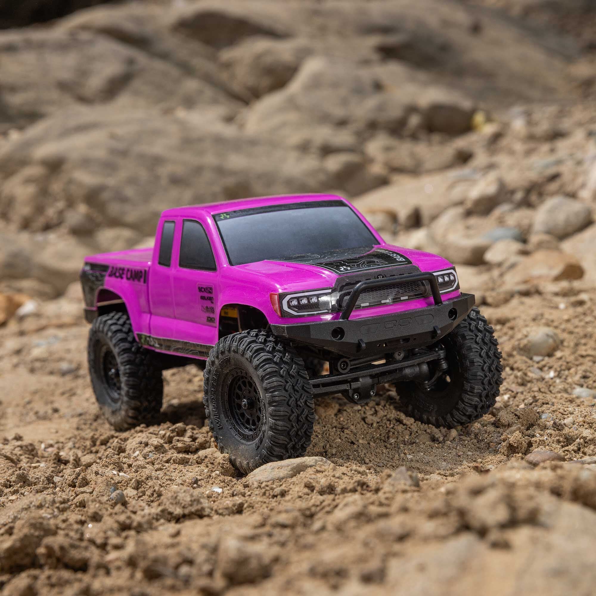 Axial SCX24 Base Camp 1/24 Rock Crawler, RTR, Pink