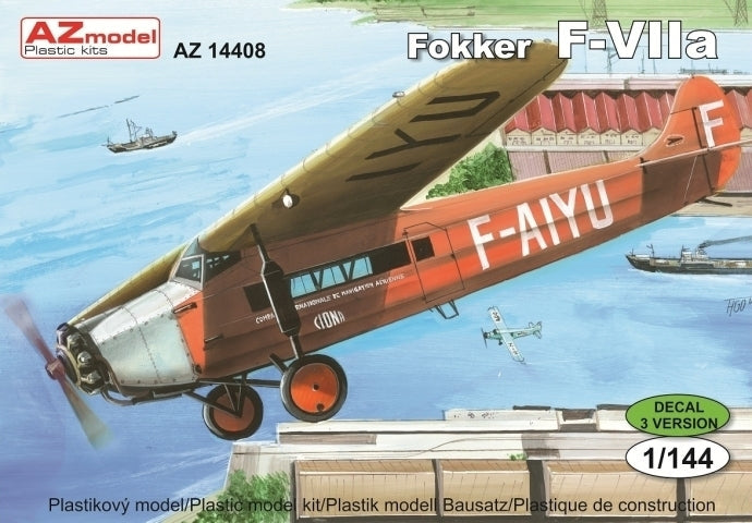 AZ Models 1/144 Fokker F-VIIa  Plastic Model Kit [AZ14408]