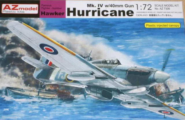 AZ Models 1/72 Hawker Hurricane Mk.IV with gun Plastic Model Kit [AZ7306]