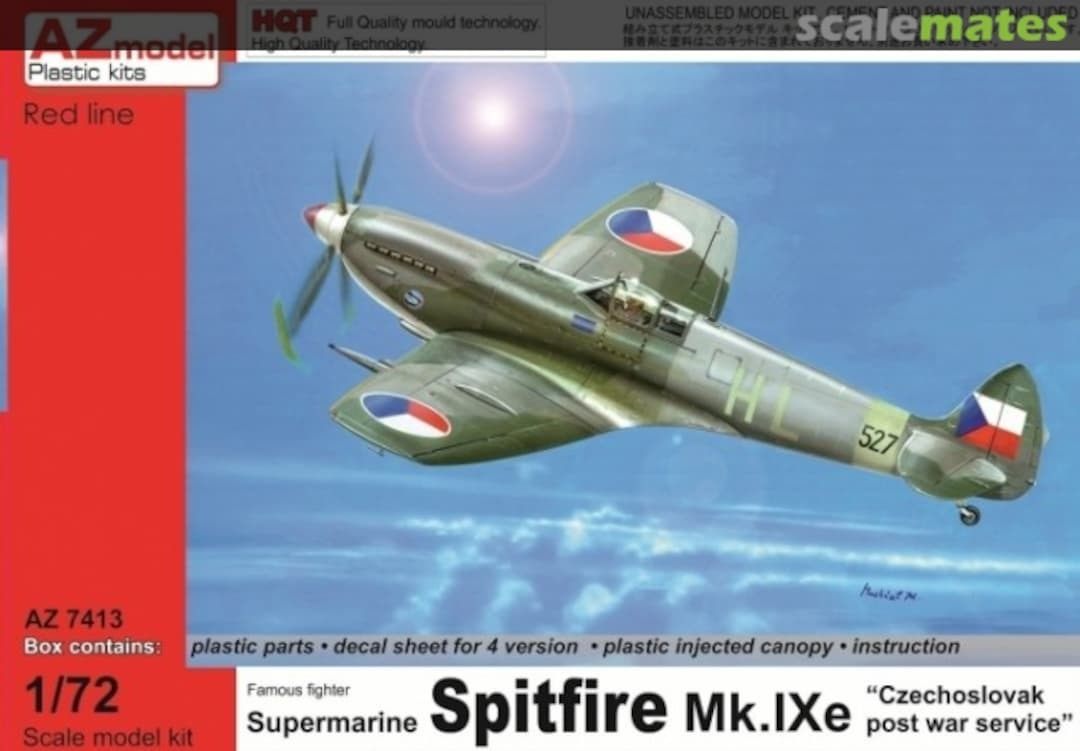 AZ Models 1/72 Spitfire Mk.IXE CZAF Plastic Model Kit [AZ7413]