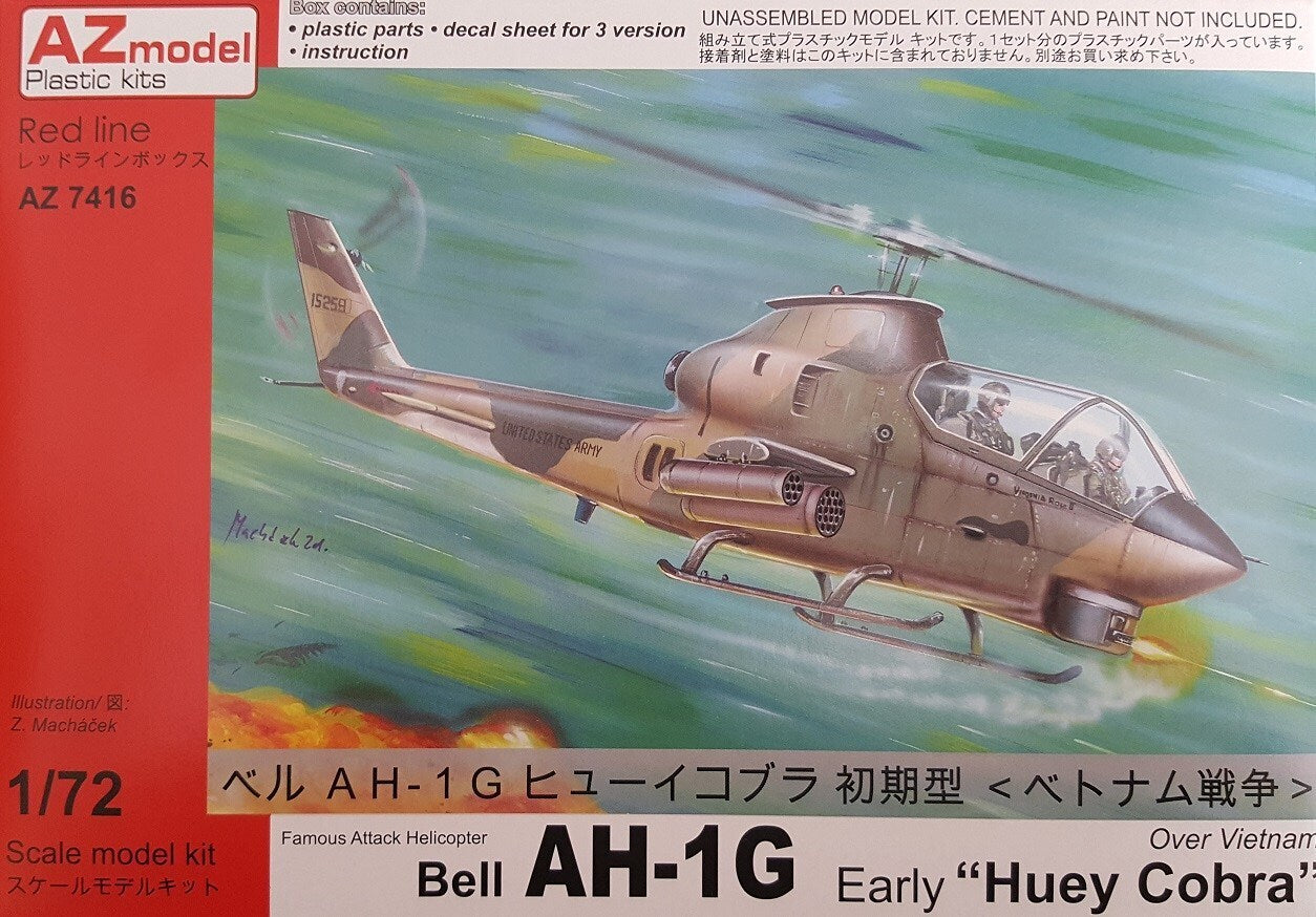 AZ Models 1/72 AH-1G Huey Cobra  Plastic Model Kit [AZ7416]