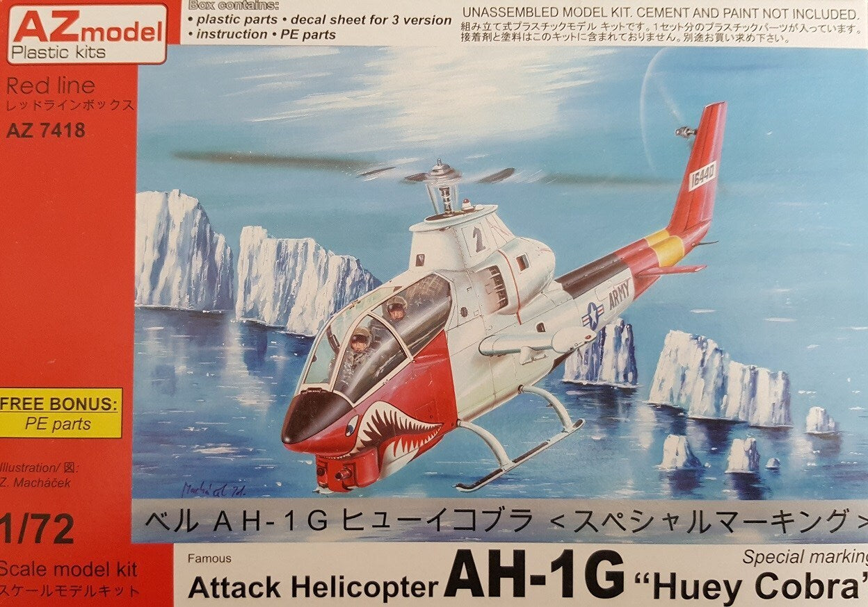 AZ Models 1/72 AH-1G Huey Cobra Special Plastic Model Kit [AZ7418]