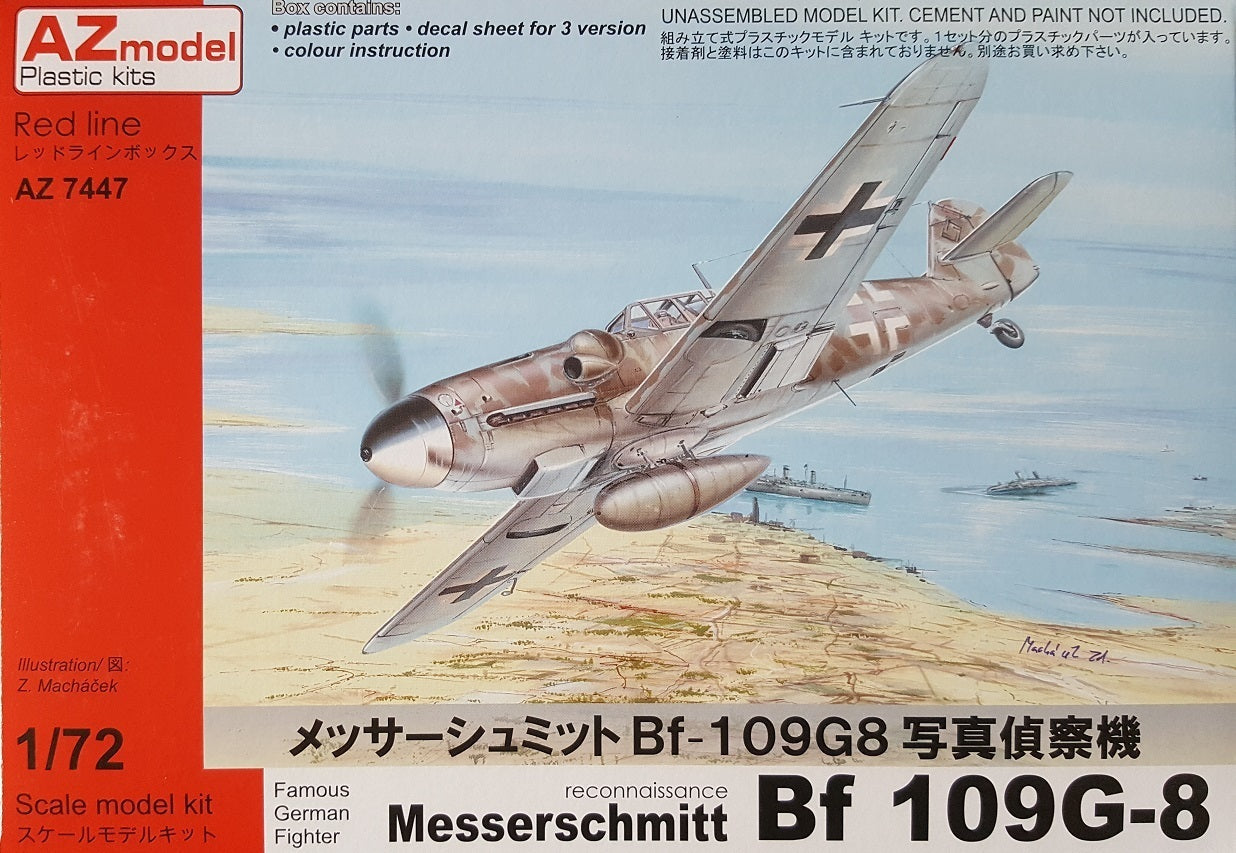 AZ Models 1/72 Bf 109G-8 Recon Plastic Model Kit [AZ7447]