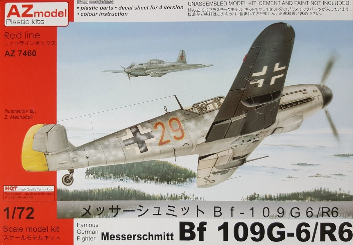 AZ Models 1/72 Bf 109G-6/R6 Plastic Model Kit [AZ7460]