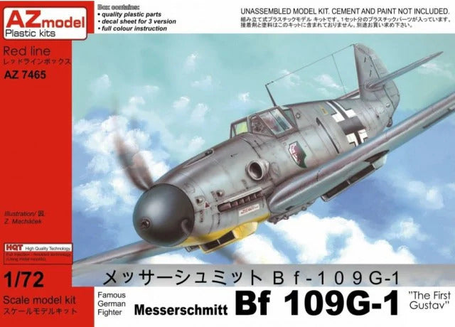 AZ Models 1/72 Bf 109G-1 Gustav 1 Plastic Model Kit [AZ7465]