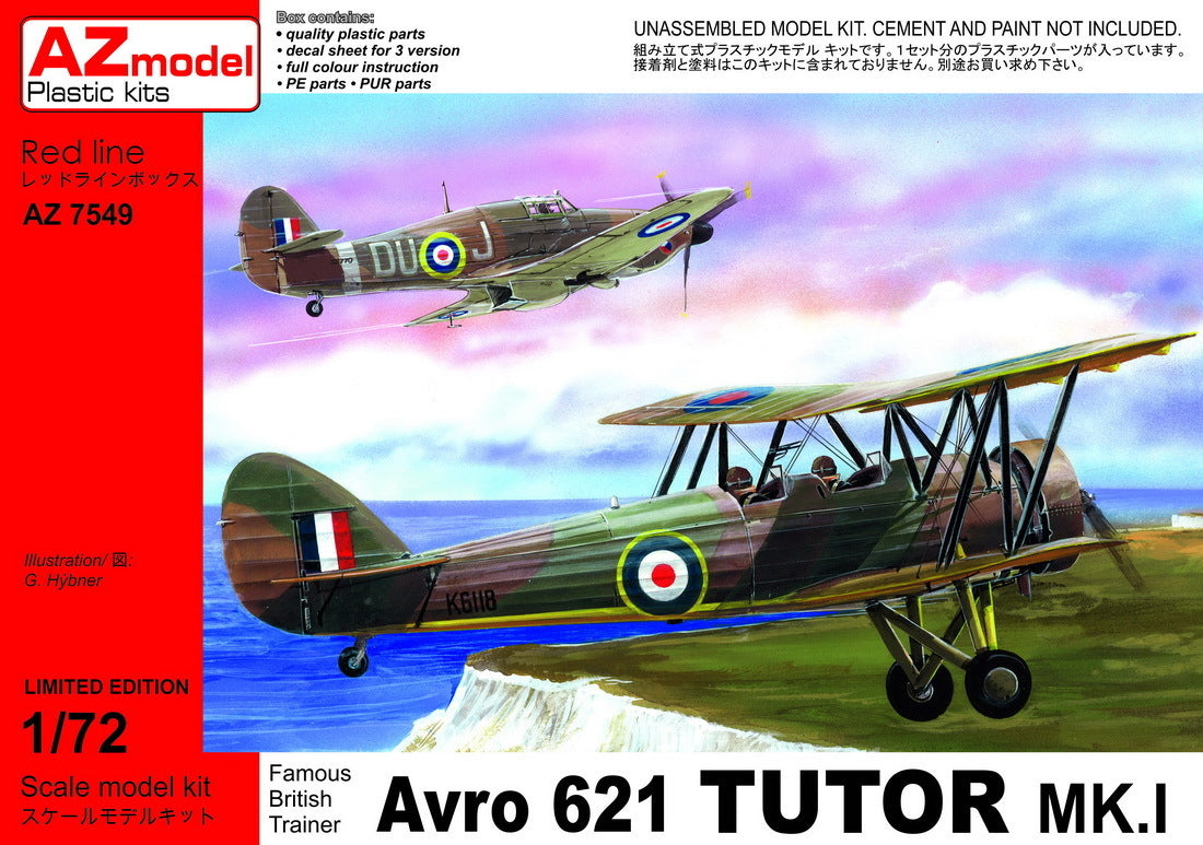 AZ Models 1/72 Avro Tutor Mk.I Plastic Model Kit [AZ7549]