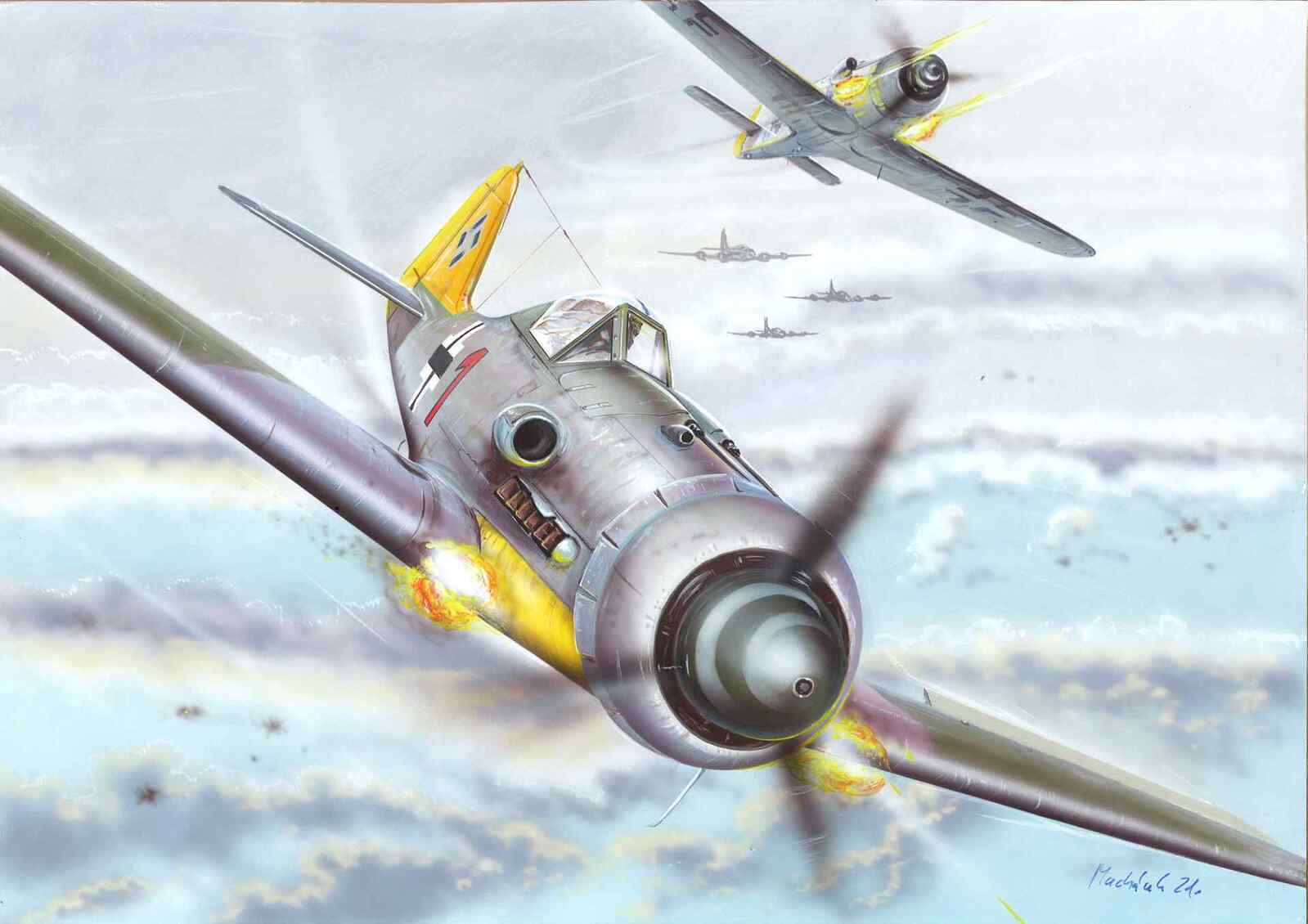 AZ Models 1/72 FW 190D-9 Early 3x Luftw. w/PUR parts Plastic Model Kit [AZ7591]