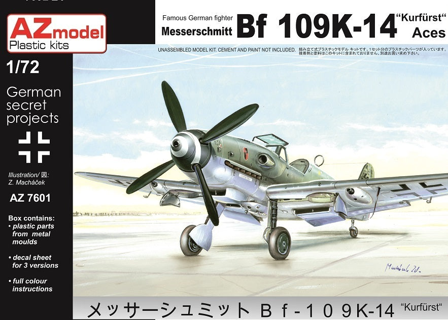 AZ Models 1/72 Bf 109K-14 Plastic Model Kit [AZ7601]