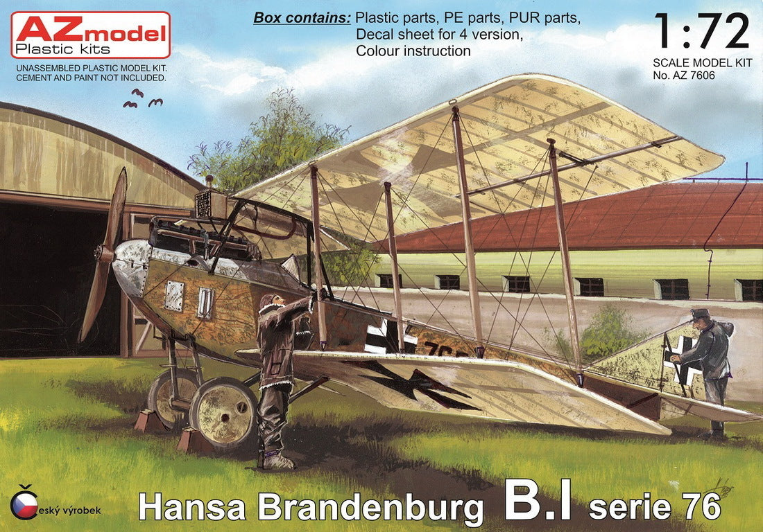 AZ Models 1/72 Hansa Brandenburg B.I serie 76 Plastic Model Kit [AZ7606]