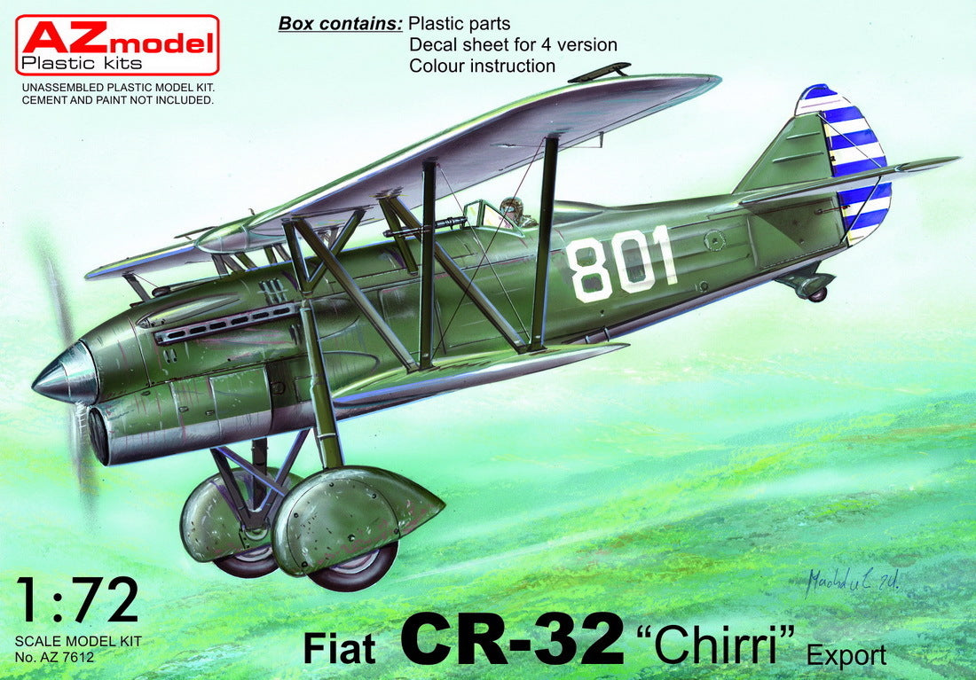 AZ Models 1/72 Fiat CR-32 ChirriExport Plastic Model Kit [AZ7612]