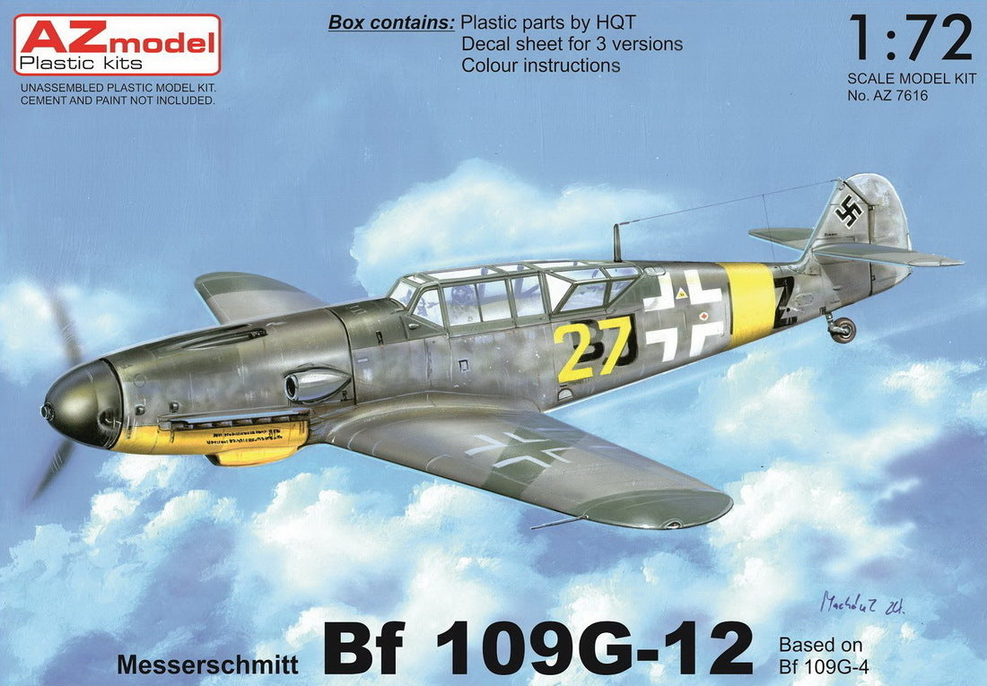 AZ Models 1/72 Bf 109G-12 based on Bf 109G-4 Plastic Model Kit [AZ7616]