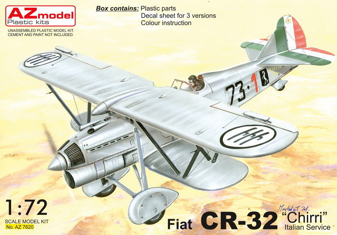 AZ Models 1/72 Fiat CR-32 ChirriItalian Service Plastic Model Kit [AZ7620]