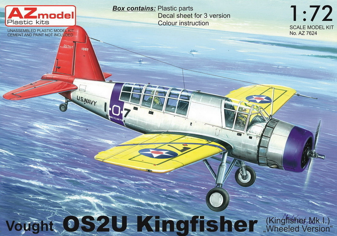 AZ Models 1/72 Kingfisher Wheeled version Plastic Model Kit [AZ7624]