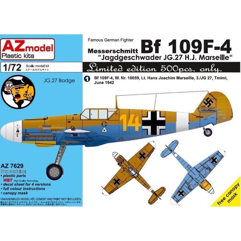 AZ Models 1/72 Bf 109F JG.27 â€“ LIMITED EDITION Plastic Model Kit [AZ7629]