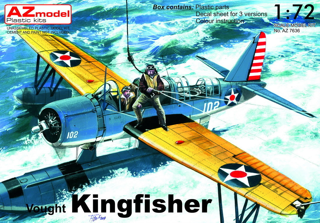 AZ Models 1/72 Kingfisher US Navy Float Plastic Model Kit [AZ7636]