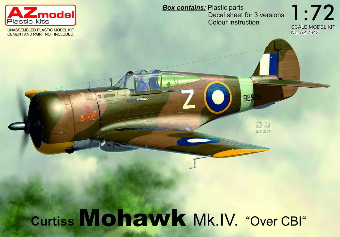 AZ Models 1/72 Mohawk Mk.IV Over CBI Plastic Model Kit [AZ7643]