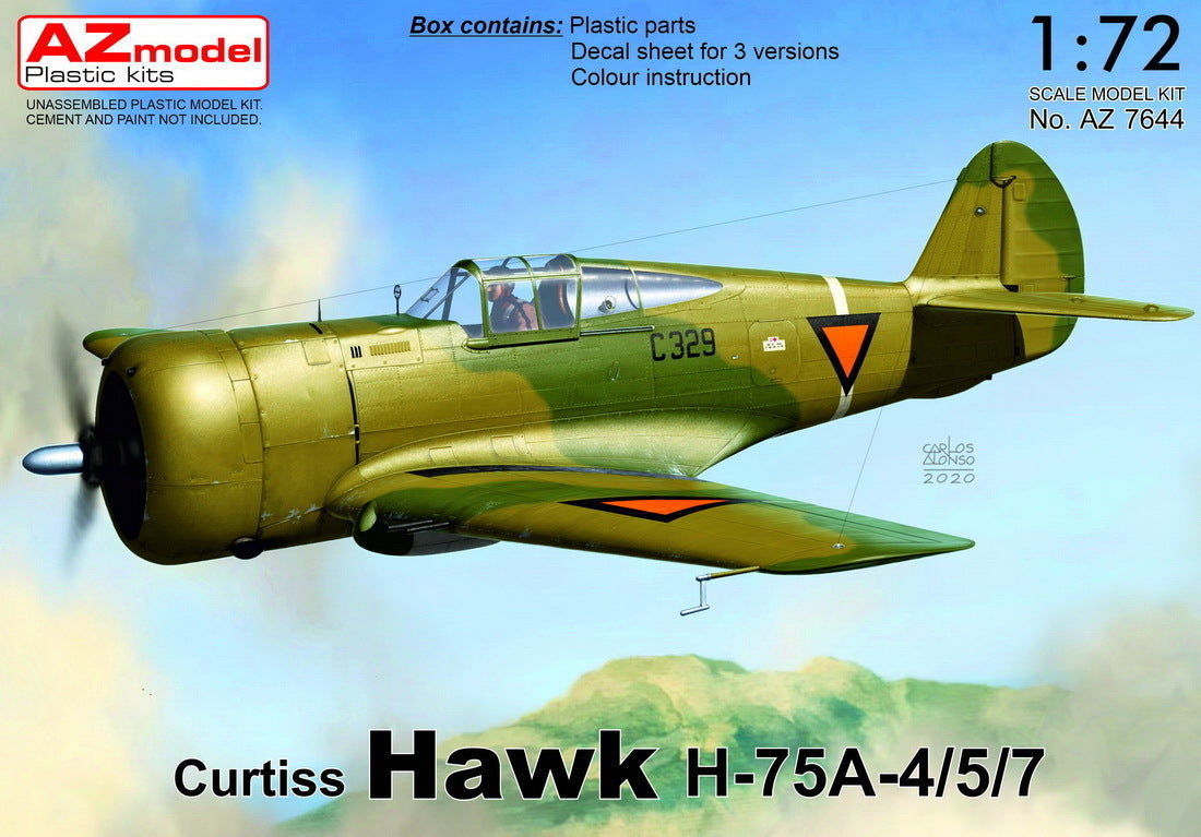 AZ Models 1/72 Curtiss Hawk H-75A-4/5/7 Plastic Model Kit [AZ7644]