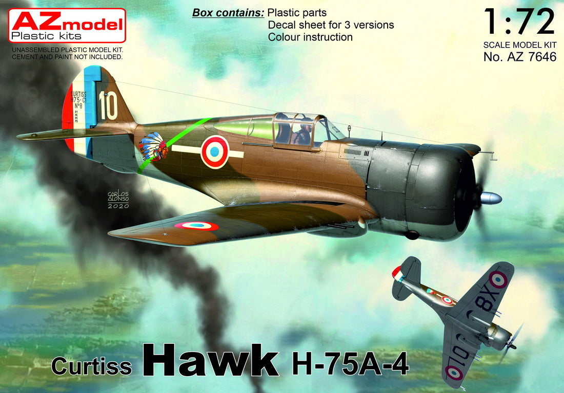 AZ Models 1/72 Curtiss Hawk H-75A-4  Plastic Model Kit [AZ7646]