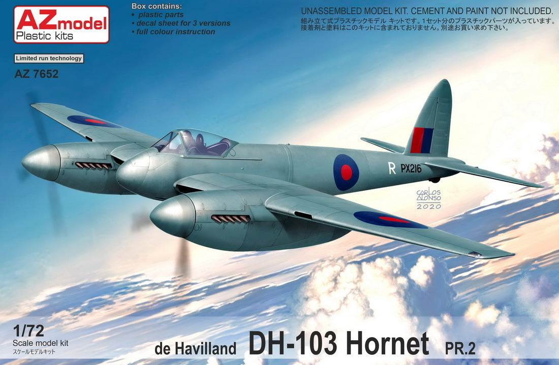 AZ Models 1/72 DH-103 Hornet PR.2 Plastic Model Kit [AZ7652]