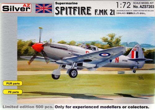 AZ Models 1/72 Spitfire Mk.21 Plastic Model Kit [AZS7203]