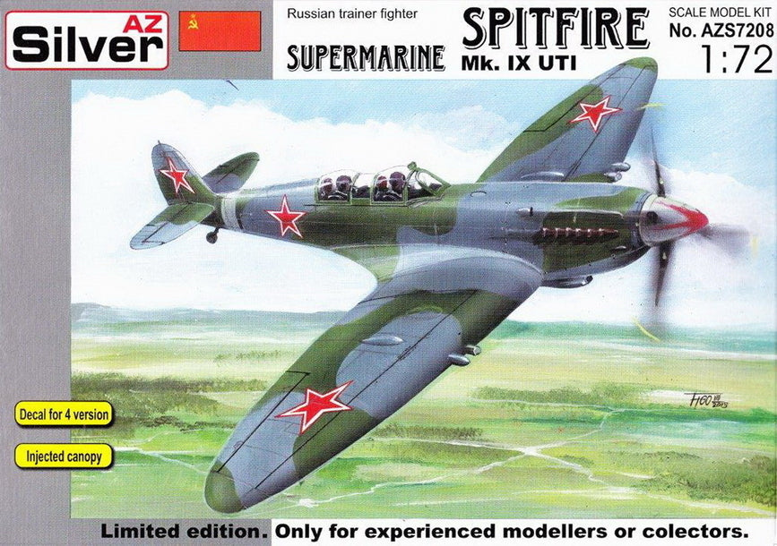 AZ Models 1/72 Spitfire Mk.IX UTI Plastic Model Kit [AZS7208]