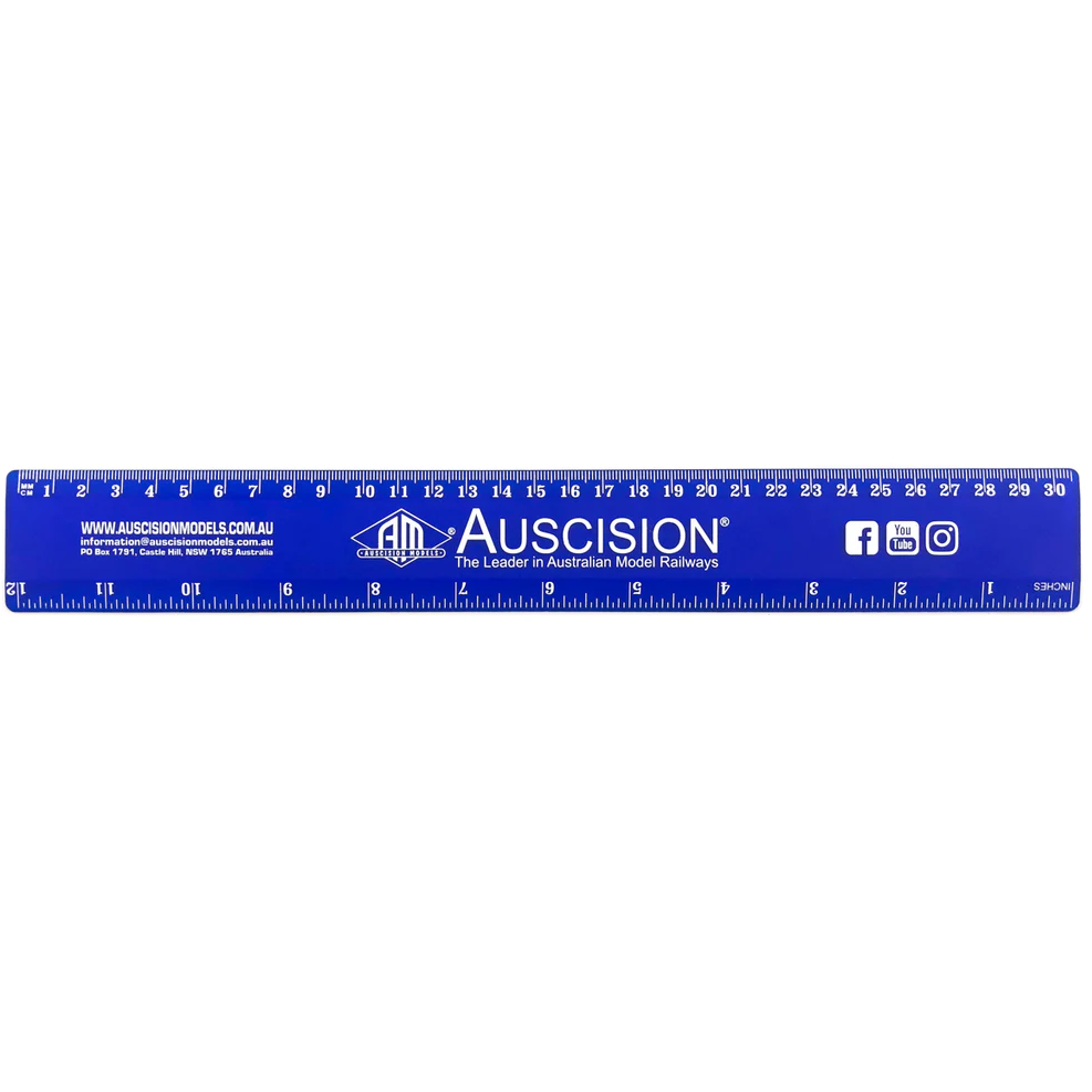 AUSCISION Auscision 30cm Plastic Ruler