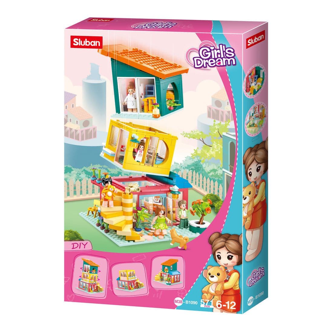 SLUBAN GIRLS DREAM - JENGA HOUSE 571 PCS C12