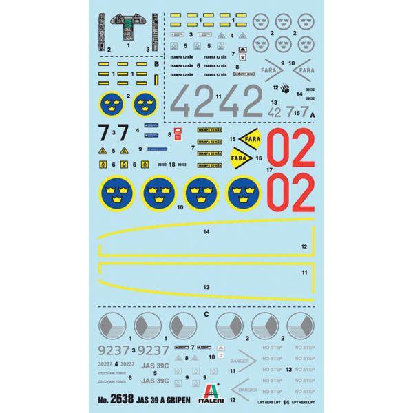 ITALERI 1/48 JAS 39 A Gripen