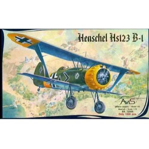 AviS 1/72 Henschel Hs123 B-1 Plastic Model Kit [72006]