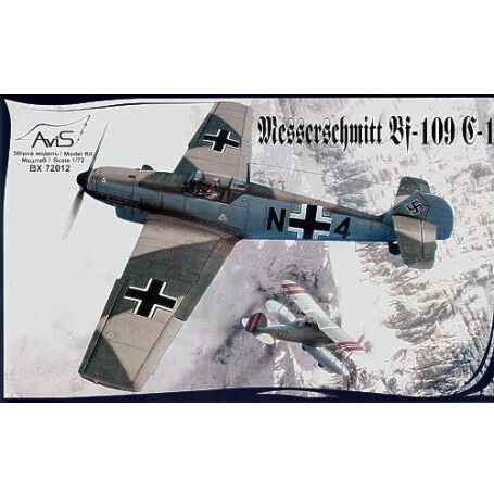 AviS 1/72 Bf-109 C-1 Plastic Model Kit [72012]