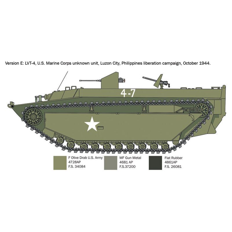 ITALERI 1/35 LVT-4 Water Buffalo (ETO)