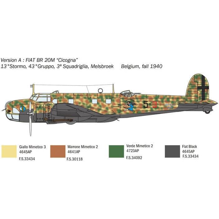 ITALERI 1/72 Fiat BR.20 Cicogna Battle of Britain 80th An