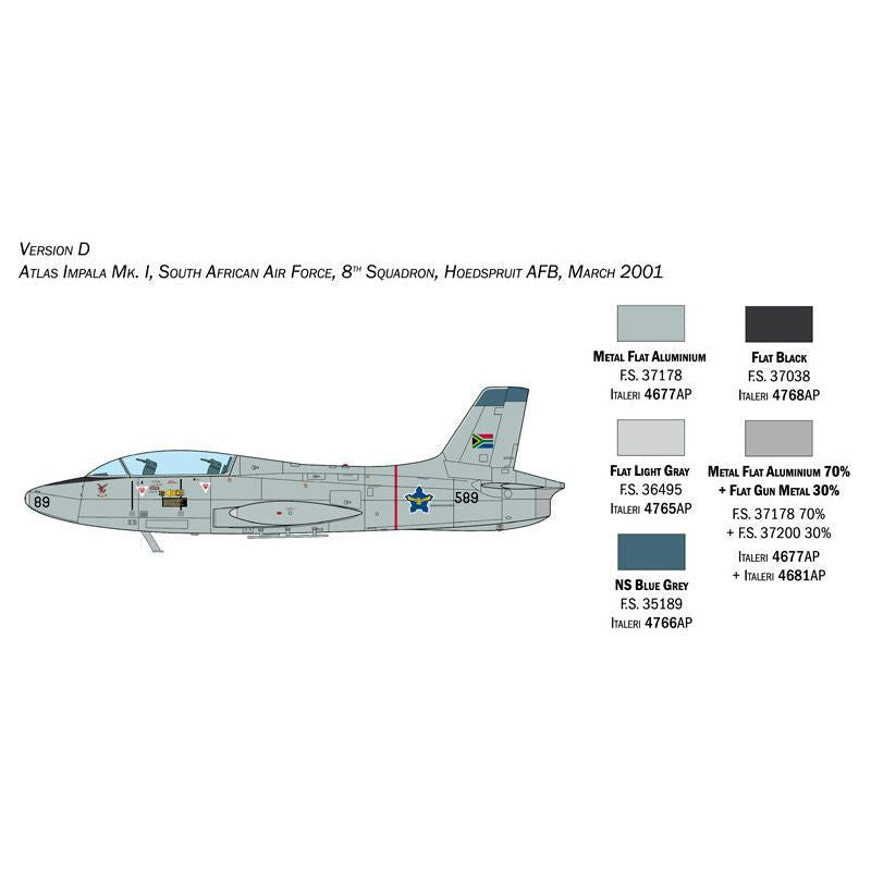 ITALERI 1/48 Aermacchi MB 326 with Super Decal Sheet