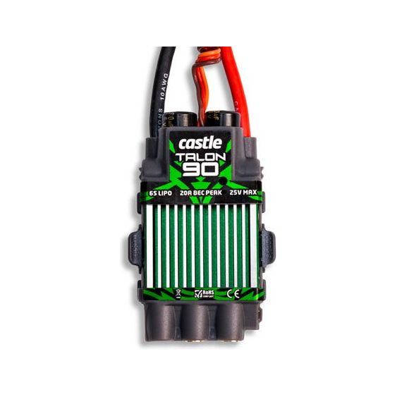 CASTLE CREATIONS Talon 90A Brushless ESC, 25V w/ 20A BEC, CC-TALON-90