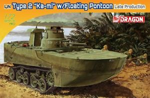 Dragon Armour 60608 1/72 IJN Type 2 Ka-Mi Amphibious Tank w/Floating Pontoon E.Prod Kwajalein