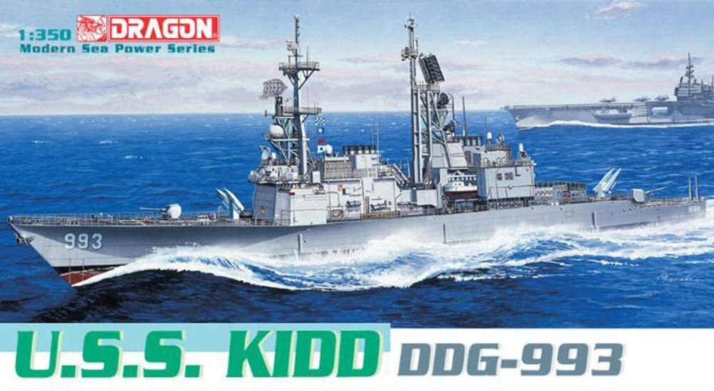 Dragon 1/350 U.S.S. Kidd DDG-993 Plastic Model Kit [1014]