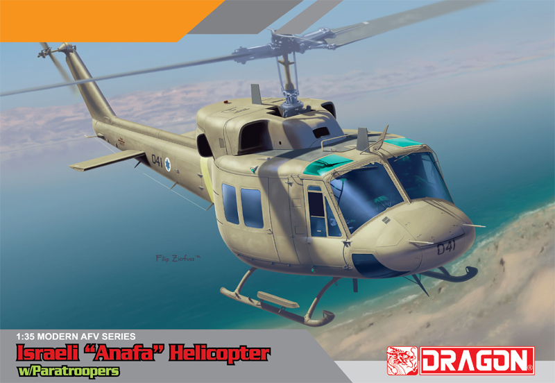 Dragon 1/35 IAF UH-1N w/Paratroopers [3543]