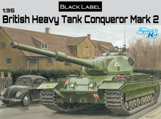 Dragon 1/35 British Heavy Tank Conqueror Plastic Model Kit [3555]