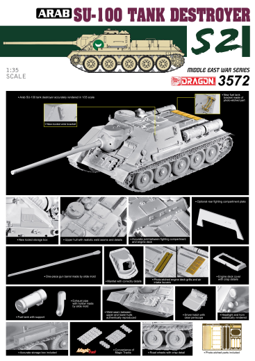 Dragon 1/35 Egyptian Army SU-100 Tank Destroyer [3572]